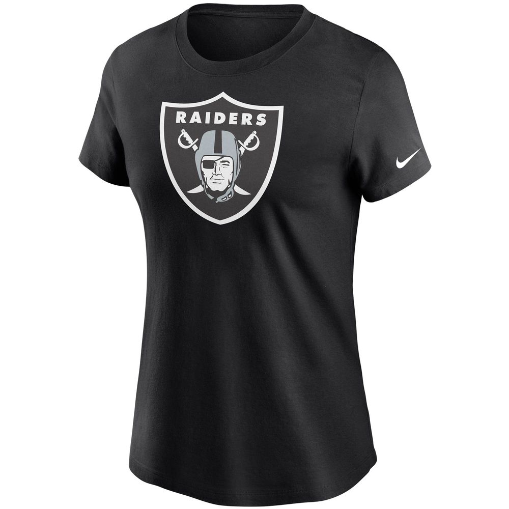 Women's Nike Black Las Vegas Raiders Logo Essential T-Shirt