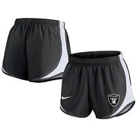 Short Nike Las Vegas Raiders Performance Tempo pour femme - Noir