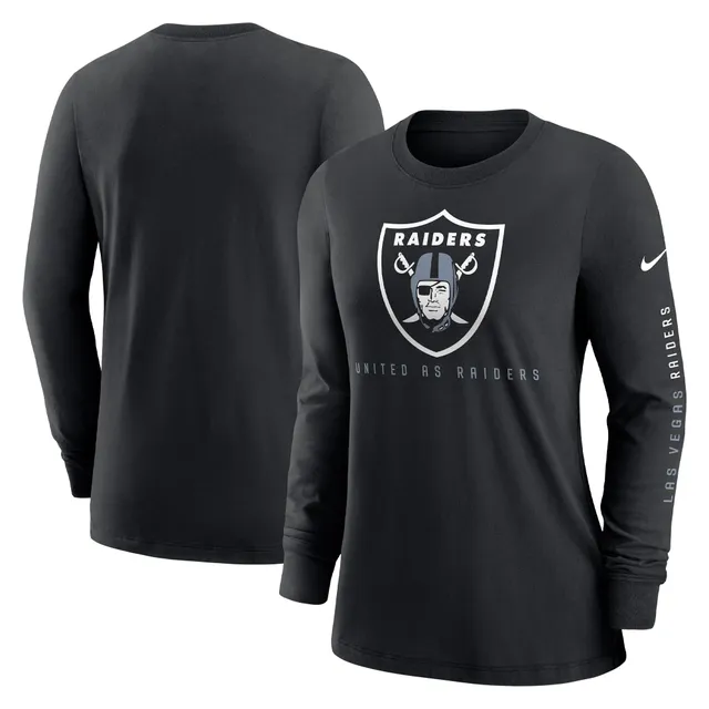 Nike Women's Fashion (NFL Las Vegas Raiders) T-Shirt in Grey, Size: Xs | NKMV06G8D-06A