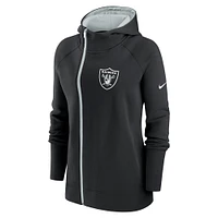 Sweat à capuche et manches raglan Nike Las Vegas Raiders Primetime noir pour femme