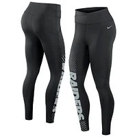 Legging Nike Las Vegas Raiders Primetime Yard Line noir pour femme