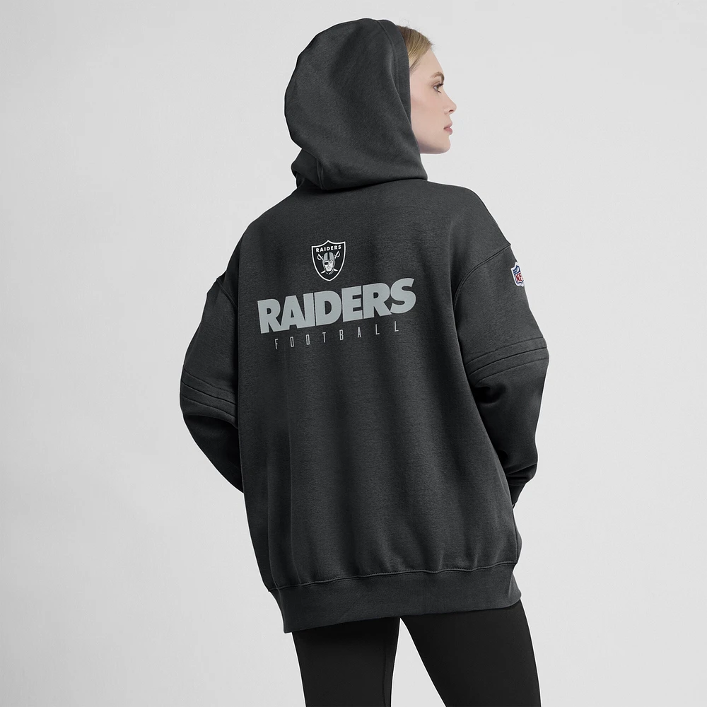 Sweat à capuche Nike Las Vegas Raiders Sideline Club Fleece noir pour femme