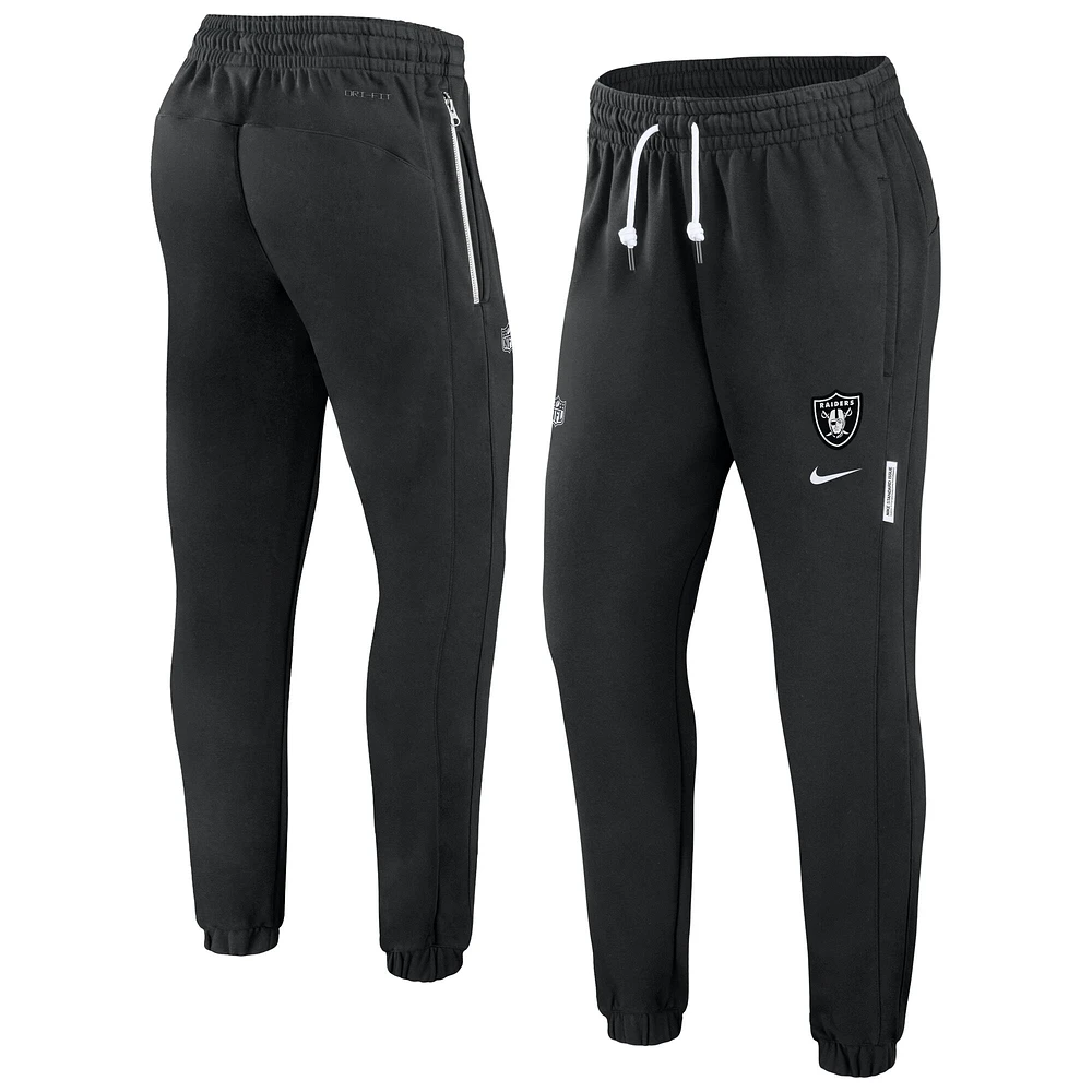 Pantalon de jogging Nike noir Las Vegas Raiders Sideline Performance pour femme