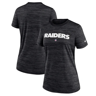 Women's Nike  Black Las Vegas Raiders Sideline Performance T-Shirt