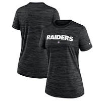 Women's Nike Black Las Vegas Raiders Sideline Velocity Performance T-Shirt