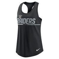 Women's Nike Black Las Vegas Raiders Team Name City Tri-Blend Racerback Tank Top