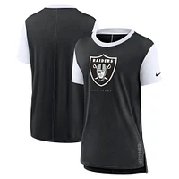 T-shirt Nike Las Vegas Raiders Team noir pour femme