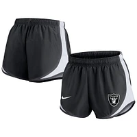 Women's Nike Black Las Vegas Raiders Tempo Shorts