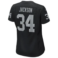 Maillot de joueur retraité Nike Bo Jackson pour femme, noir, Las Vegas Raiders Game