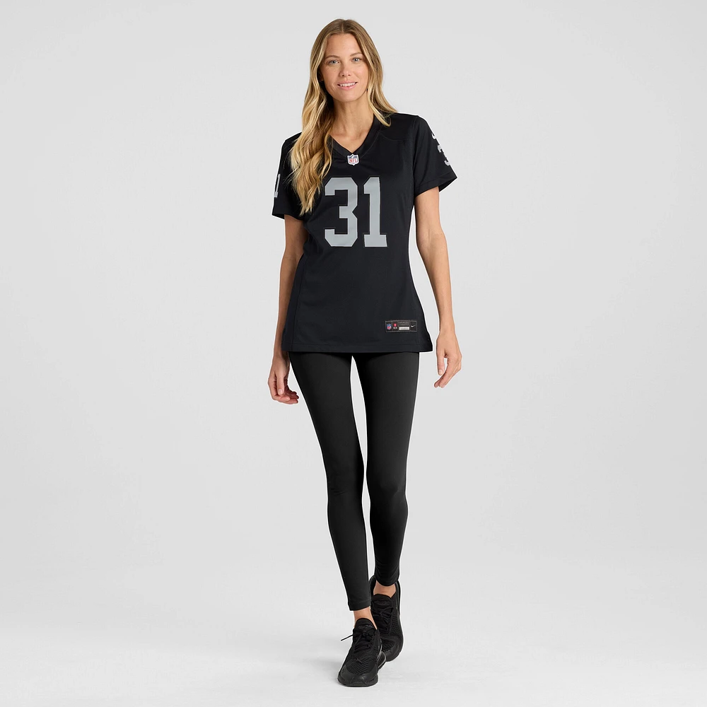 Women's Nike Brandon Facyson  Black Las Vegas Raiders Team Game Jersey