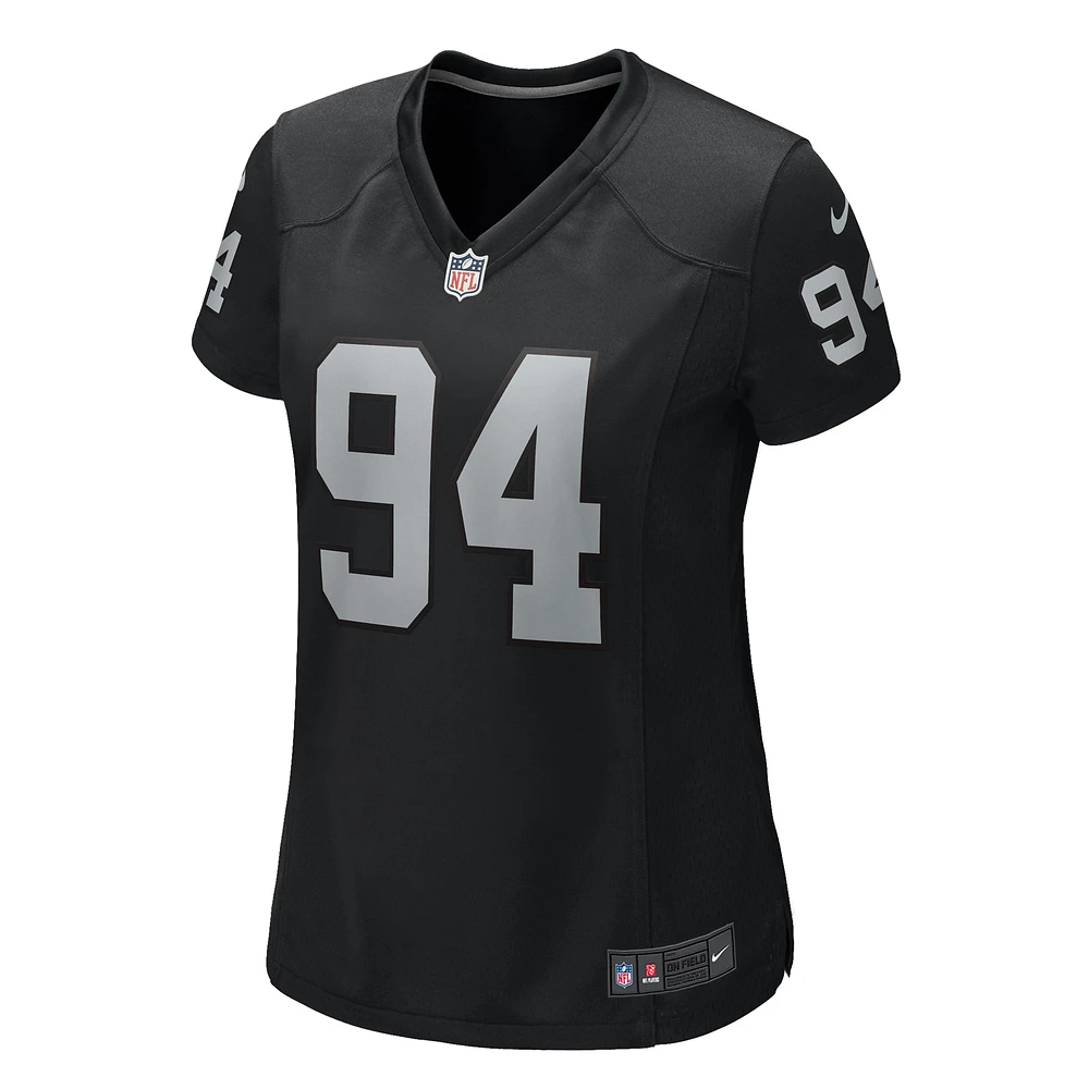 Women's Nike Christian Wilkins  Black Las Vegas Raiders Game Jersey