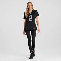 Maillot de match Nike Daniel Carlson noir pour femme des Las Vegas Raiders