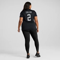 Maillot de match Nike Daniel Carlson noir pour femme des Las Vegas Raiders