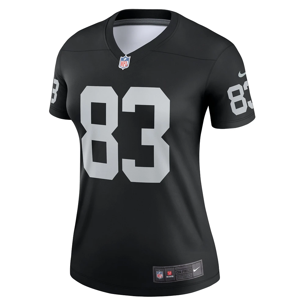 Women's Nike Darren Waller  Black Las Vegas Raiders Team Legend Player Performance Top