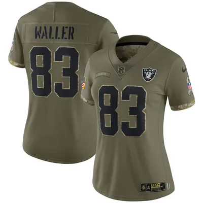 Darren Waller LV Raiders Womens Alternate Legend Jersey-White. Size: XXL