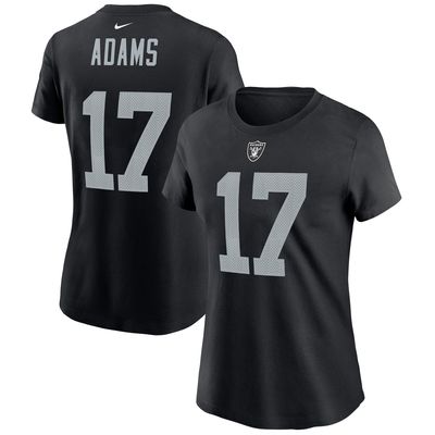 Women's Nike Davante Adams Las Vegas Raiders Player Name & Number T-Shirt