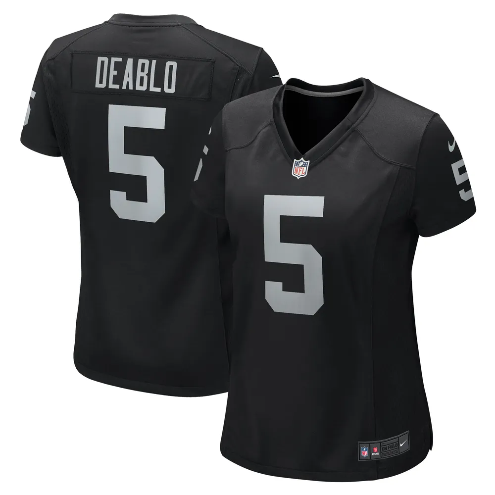 Divine Deablo Las Vegas Raiders Women's Black Name & Number Logo