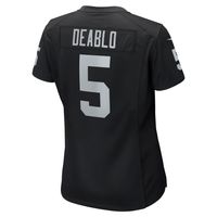 Women's Nike Divine Deablo Black Las Vegas Raiders Player Game Jersey