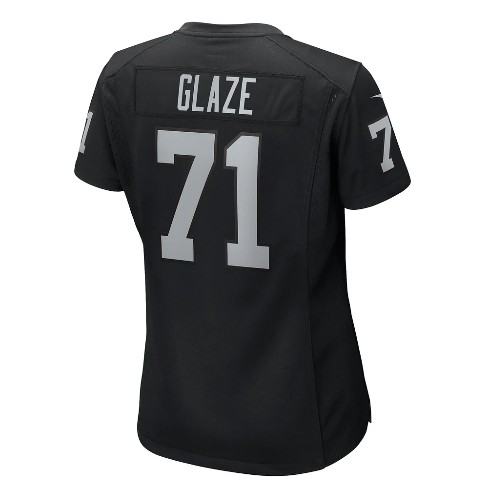 Women's Nike DJ Glaze  Black Las Vegas Raiders Game Jersey