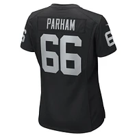 Maillot Nike Dylan Parham pour femme, noir, joueur de jeu des Las Vegas Raiders