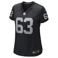 Women's Nike Gene Upshaw Black Las Vegas Raiders Game Retired Player Jersey