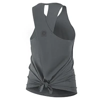 Women's Nike Gray Las Vegas Raiders Glory Crisscross Performance Tank Top