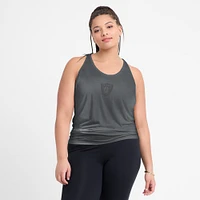 Women's Nike Gray Las Vegas Raiders Glory Crisscross Performance Tank Top