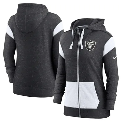 Nike Women's Dri-FIT Sideline (NFL Las Vegas Raiders) Long-Sleeve Hooded Top in Grey, Size: Small | 00MX07R8D-3S0