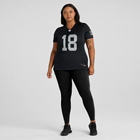 Maillot de match Nike Jack Jones noir pour femme des Las Vegas Raiders