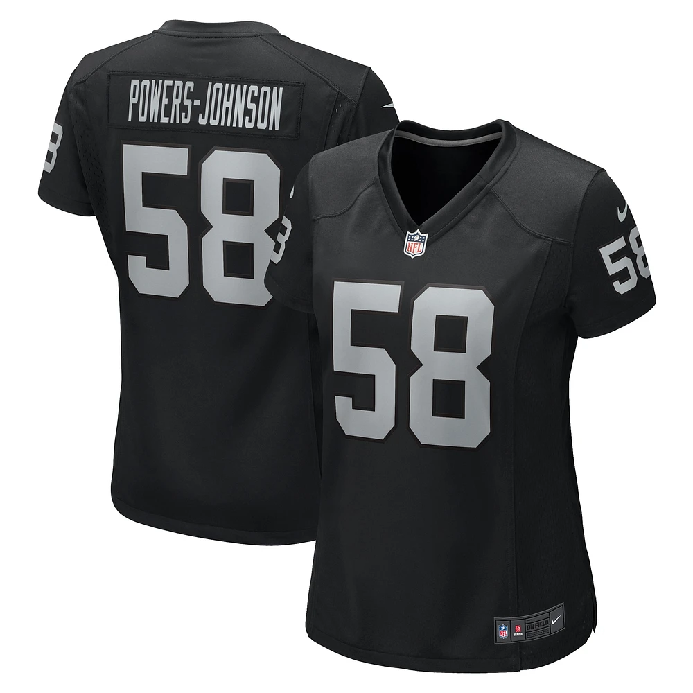 Women's Nike Jackson Powers-Johnson  Black Las Vegas Raiders Game Jersey