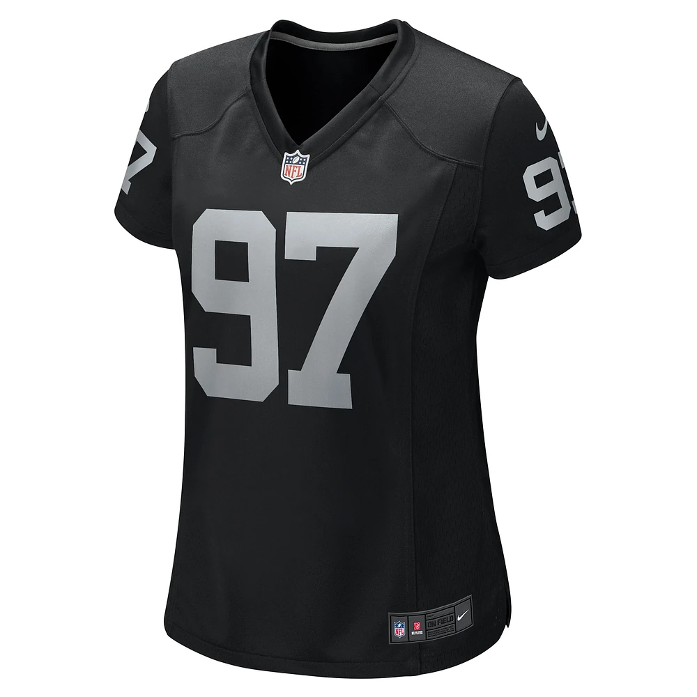 Women's Nike Janarius Robinson  Black Las Vegas Raiders Team Game Jersey