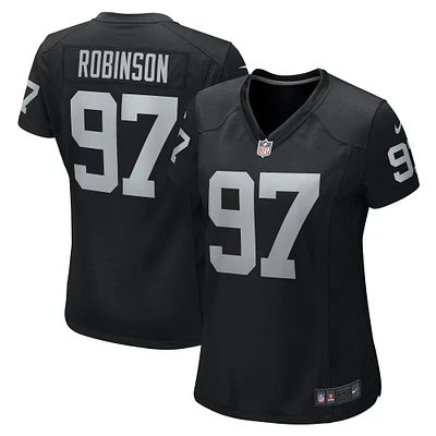 Women's Nike Janarius Robinson  Black Las Vegas Raiders Team Game Jersey