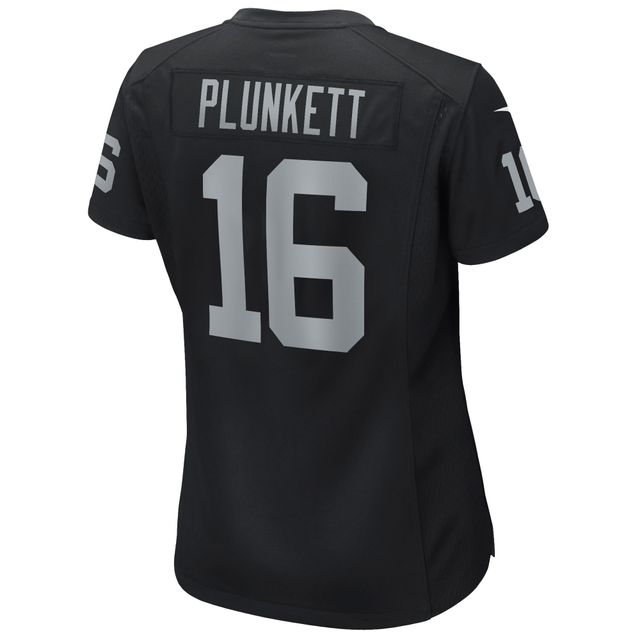 Maillot de joueur retraité Nike Jim Plunkett pour femme des Las Vegas Raiders Game noir