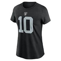 T-shirt Nike Jimmy Garoppolo pour femme, noir, nom et numéro du joueur des Las Vegas Raiders