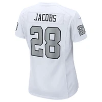 Maillot de joueur jeu alternatif Nike Josh Jacobs pour femme des Las Vegas Raiders blanc