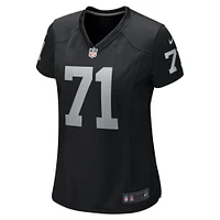 Maillot de match l'équipe Nike Justin Herron pour femmes, noir, Las Vegas Raiders