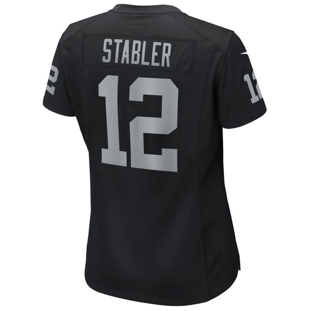 Maillot de joueur retraité Nike Ken Stabler pour femme, noir, Las Vegas Raiders Game