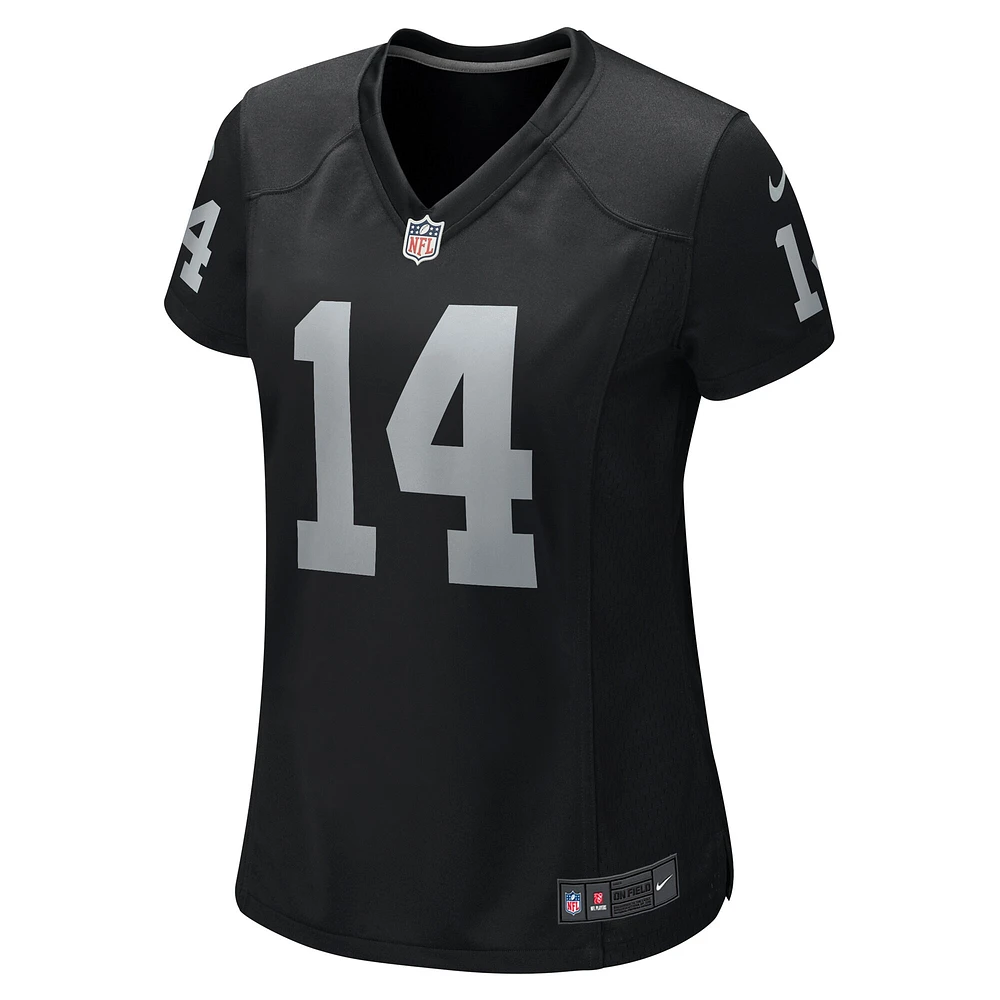 Maillot de jeu d'équipe Nike Marquez Callaway pour femme, noir, Las Vegas Raiders