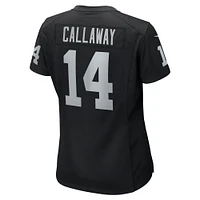 Maillot de jeu d'équipe Nike Marquez Callaway pour femme, noir, Las Vegas Raiders