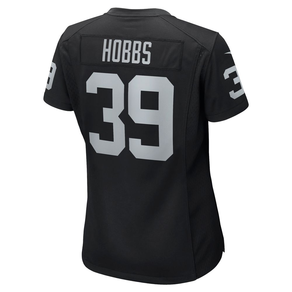 Women's Nike Nate Hobbs Black Las Vegas Raiders Game Jersey