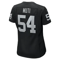 Women's Nike Netane Muti  Black Las Vegas Raiders Team Game Jersey