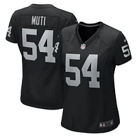 Women's Nike Netane Muti  Black Las Vegas Raiders Team Game Jersey