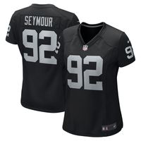 Women's Nike Richard Seymour Black Las Vegas Raiders Retired Player Game Jersey