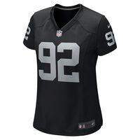 Women's Nike Richard Seymour Black Las Vegas Raiders Retired Player Game Jersey