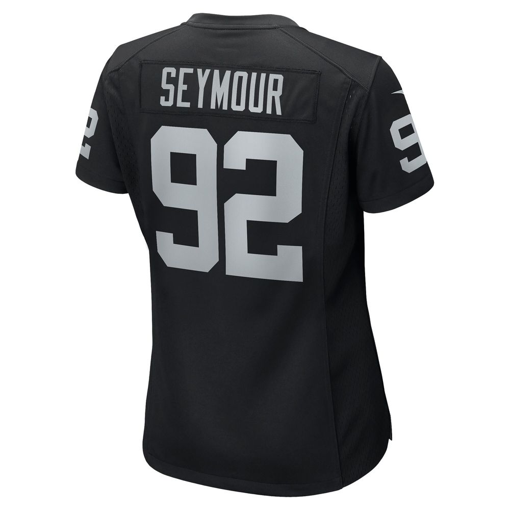 Women's Nike Richard Seymour Black Las Vegas Raiders Retired Player Game Jersey