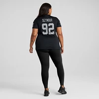 Women's Nike Richard Seymour Black Las Vegas Raiders Retired Player Game Jersey