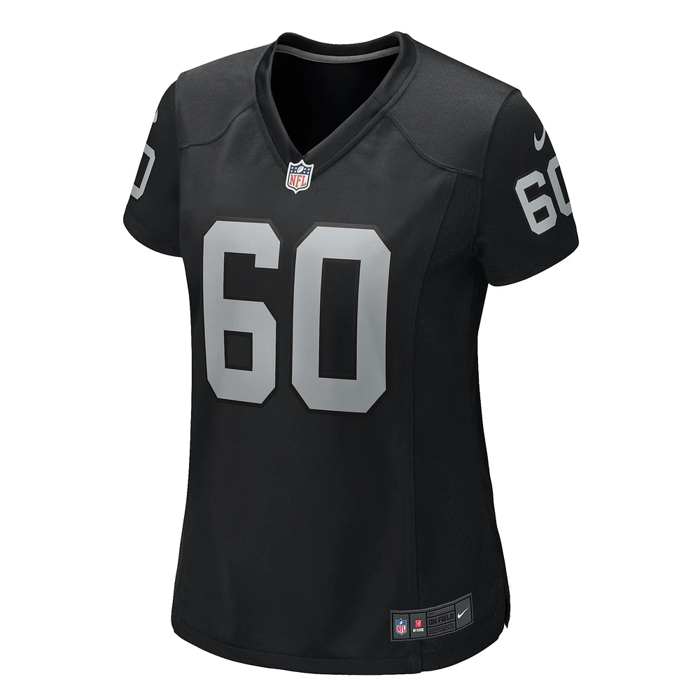 Maillot de match Nike Tomari Fox pour femme, noir, Las Vegas Raiders