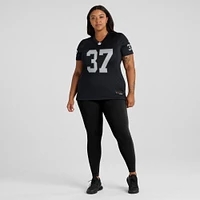 Maillot de match Nike Trey Taylor noir pour femme des Las Vegas Raiders