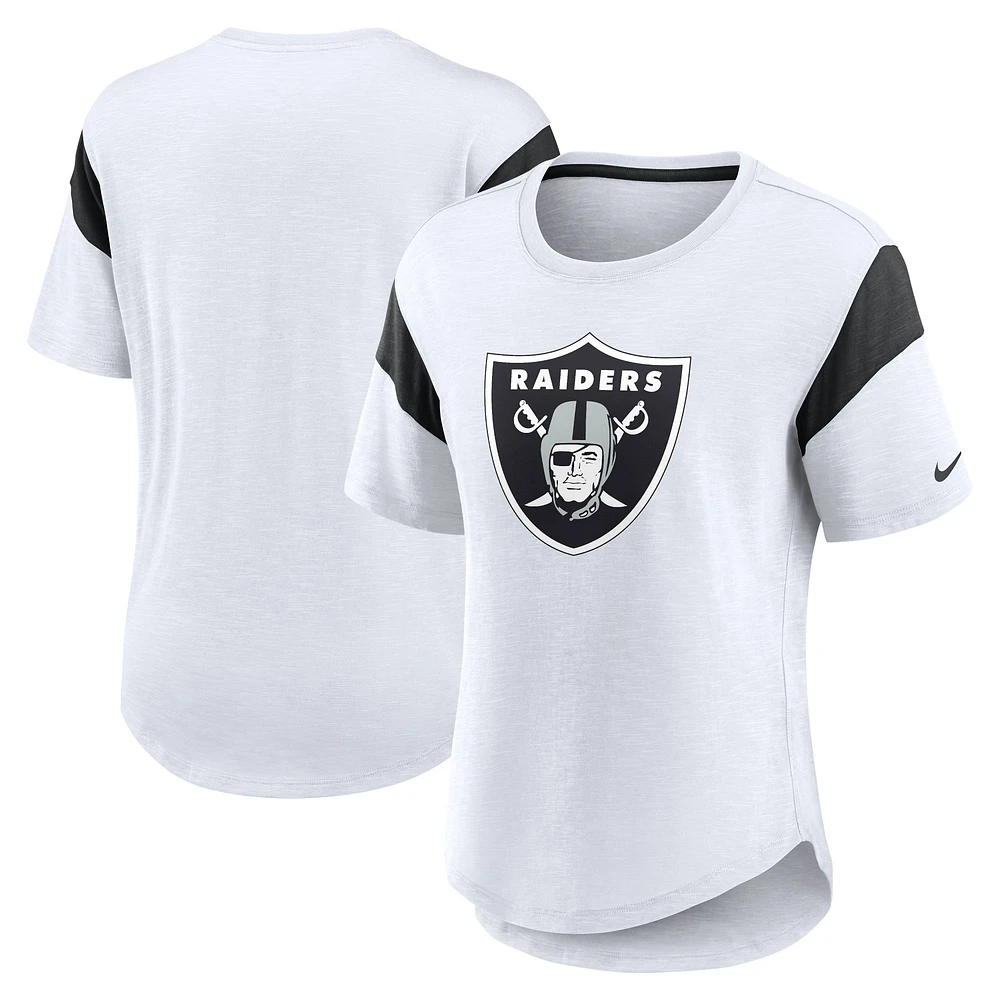 Women's Nike White Las Vegas Raiders Fashion T-Shirt