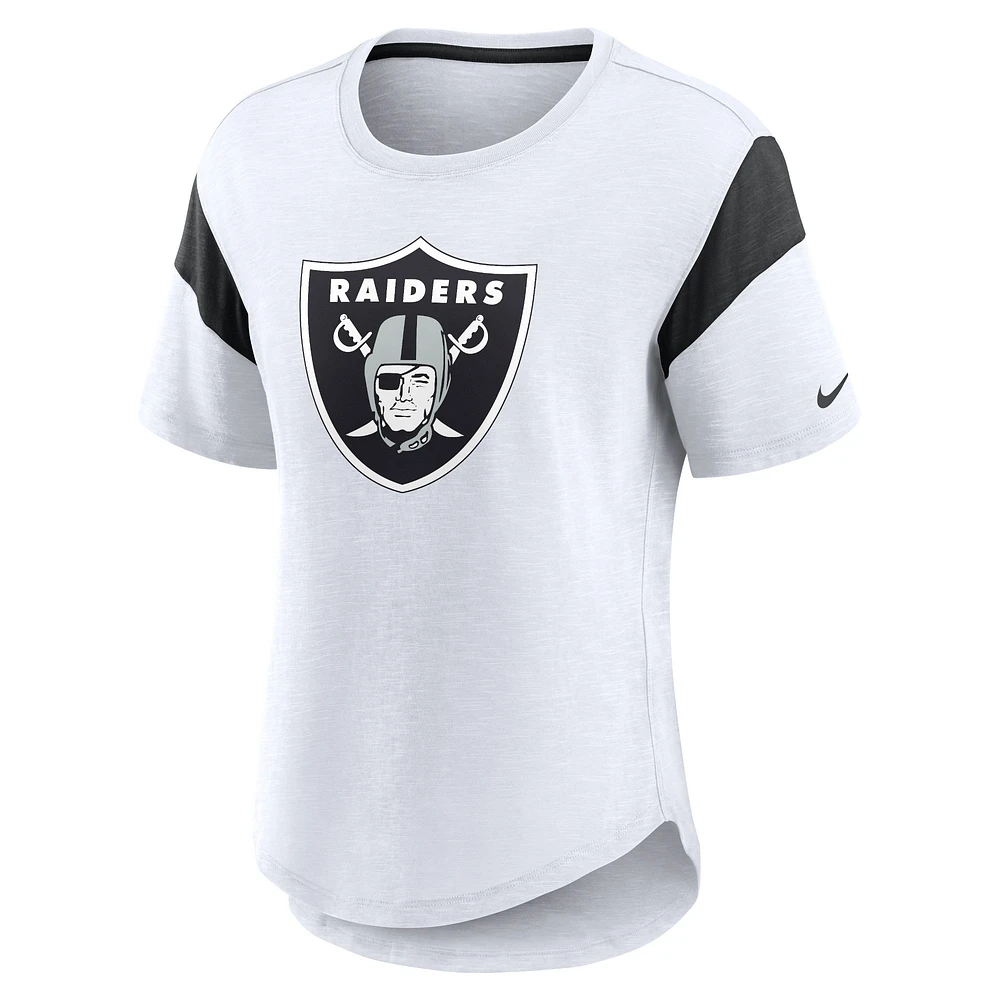 Women's Nike White Las Vegas Raiders Fashion T-Shirt